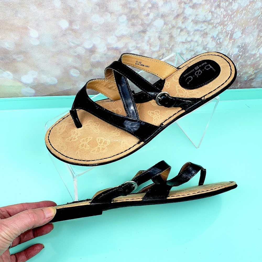 B.O.C. Black Gillis strappy sandal size 10